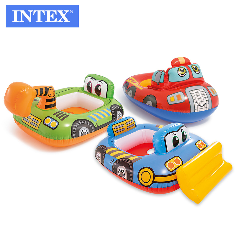 intex 59586婴儿座圈 儿童汽车造型浮力圈 宝宝学游泳充气救生圈详情图2