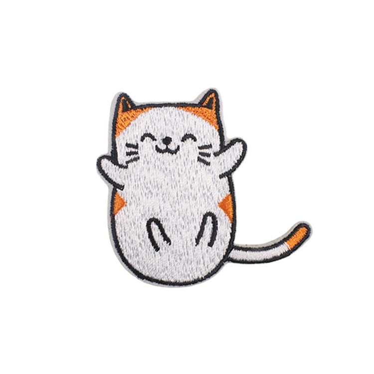 Xiao Day New Cat Family Embroidery Cloth Patch Computer Embroidery Mark Cartoon Kitten Patch Embroidery Chapter Ironing Item Picture