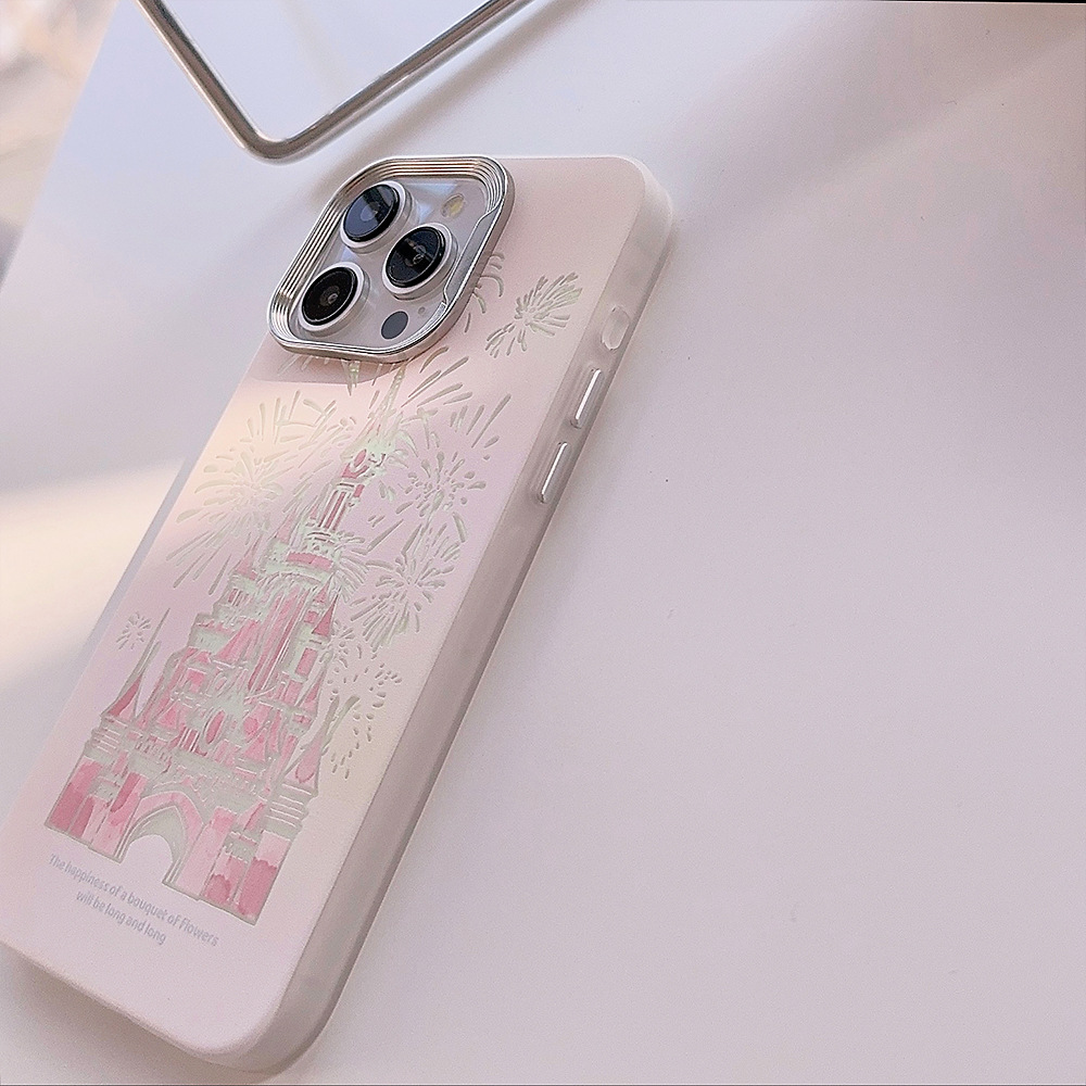 梦幻城堡烟花iphone15适用17Promax手机壳16苹果13镭射11华为硬14详情28