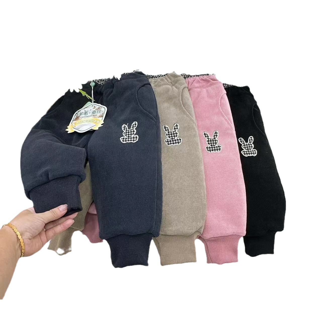 【 One for Winter 】 Children's winter cotton sweatpants, thickened cotton pants for kids, baby pants, warm pants for boys and girls Item Picture