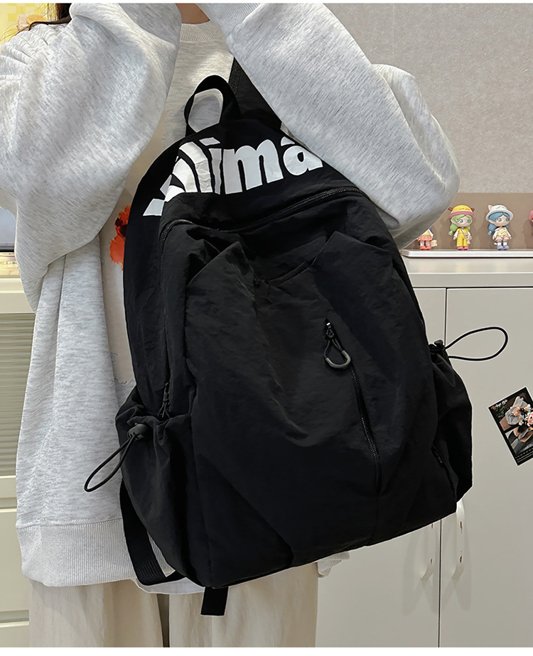 书包ins小众轻便防泼水高中生男女大容量运动户外双肩包旅行背包详情10