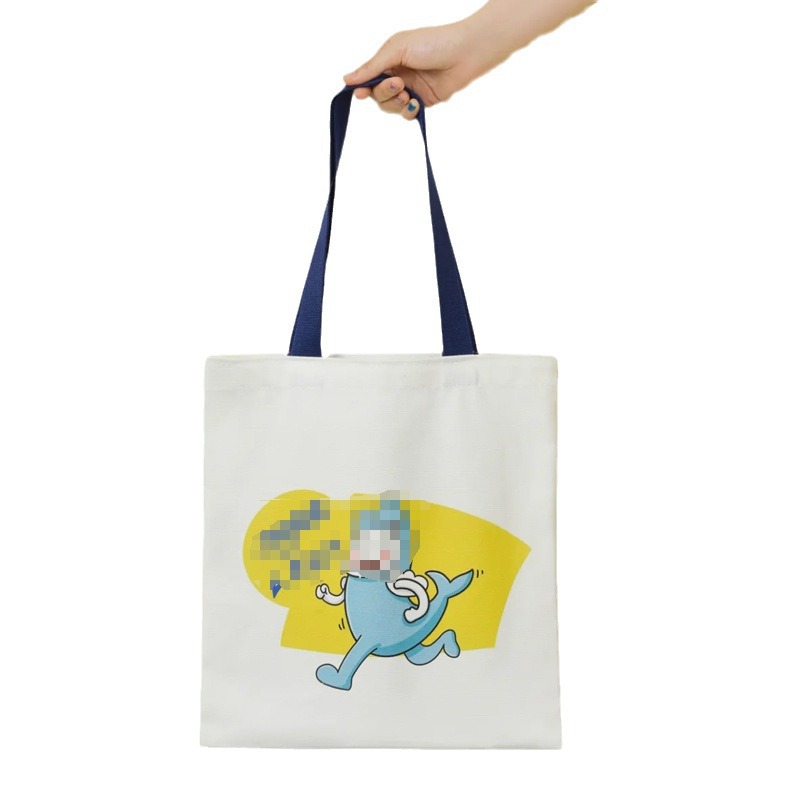 Customized canvas bags, advertising and promotion, cotton handbags, blank shopping bags, single-shoulder corporate canvas bags, color-printed logos Item Picture