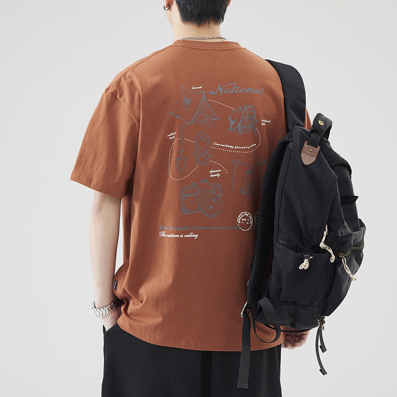 男士T恤实物图