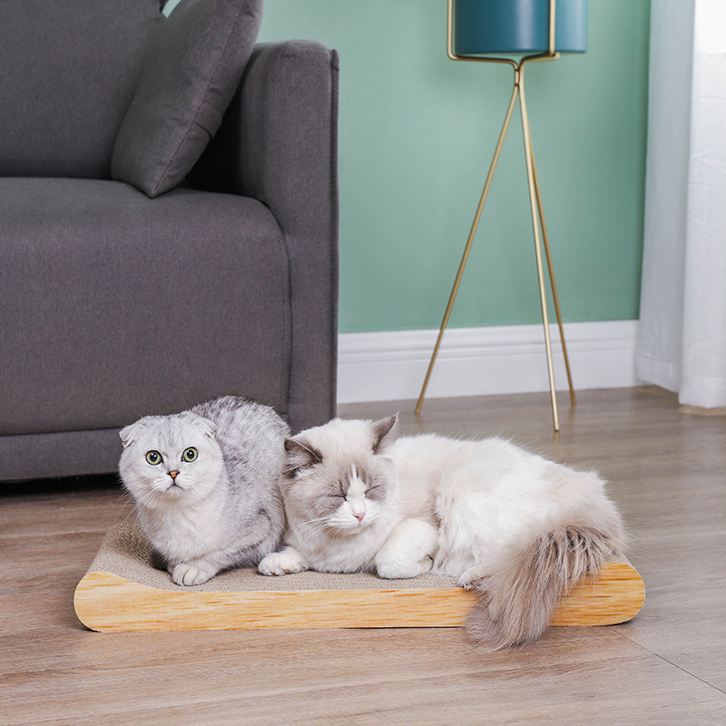 2021 New Amazon Large bone-shaped corrugated paper cat scratch board, a fun and interactive claw grinding toy for cats details Picture