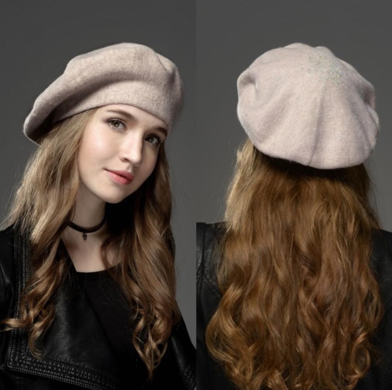 Other best-selling women's fashion items on Amazon, such as rhinestone knitted berets, stretch cored gauze pumpkin hats, French winter painter hats, and adult hats Specification image