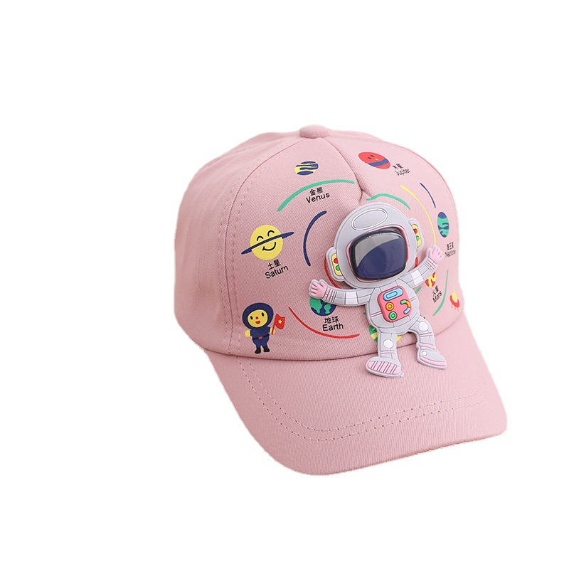 Children's Cap Children's Cap Children's Baseball Cap Sun Cap Astronaut Astronaut Children's Baby Cap Spring New Children's Cap 1-5 Years Old Baby Cap Item Picture