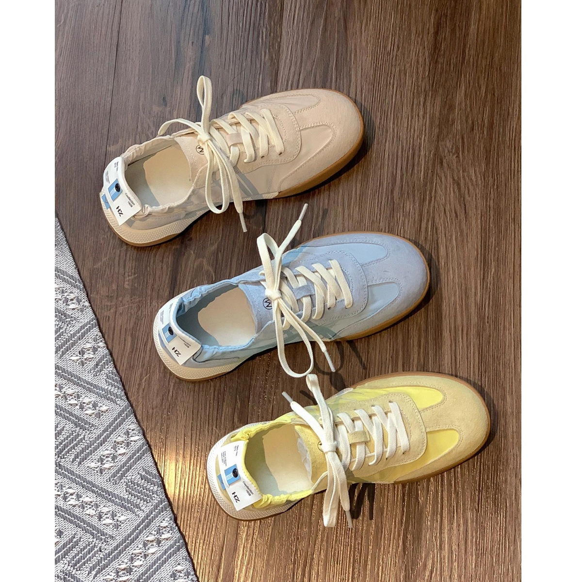 Ballet lithe series of German training shoes women spring light small white shoes leisure Gump sports shoes port wind women shoes full figure