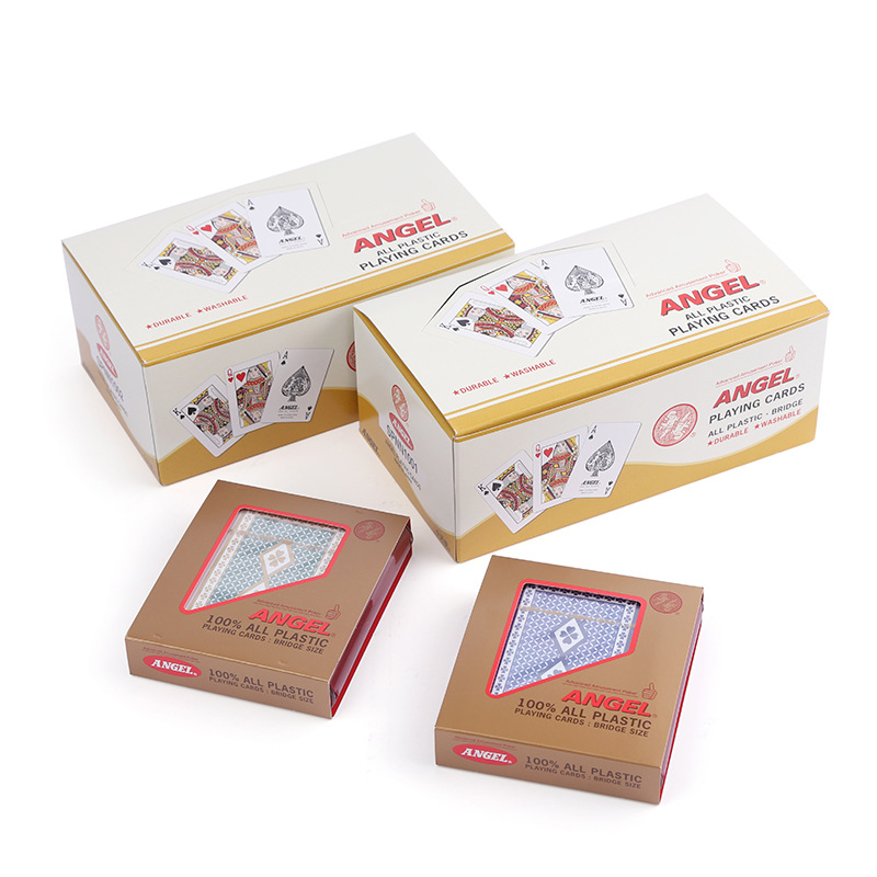 进口塑料扑克正宗ANGEL日本小天使扑克磨砂塑料PVC扑克牌高档塑料牌防水耐磨成人聚会休闲娱乐桌游扑克牌