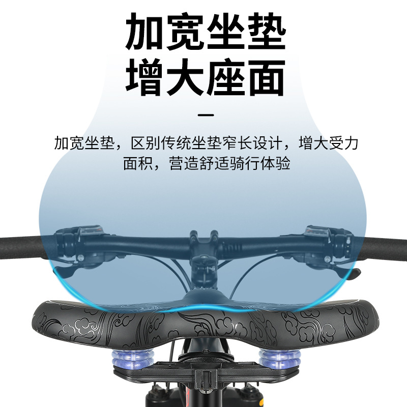 West rider bicycle cushion night riding warning taillight seat cushion large hollow saddle seat riding equipment Specification drawing