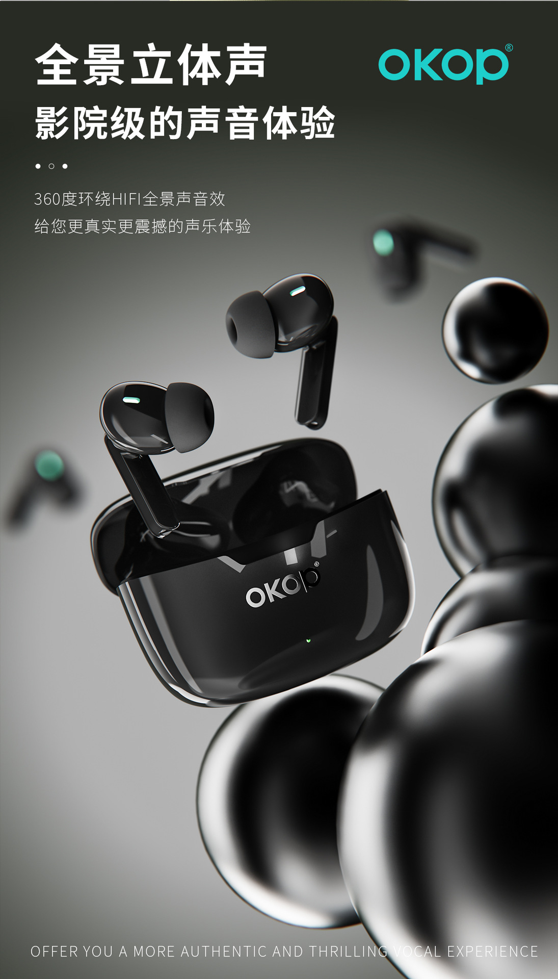 The 216 wireless Bluetooth headphones feature in-ear active noise cancellation, high-quality sound, low latency for gaming, and ultra-long battery life for cross-border use pic 7