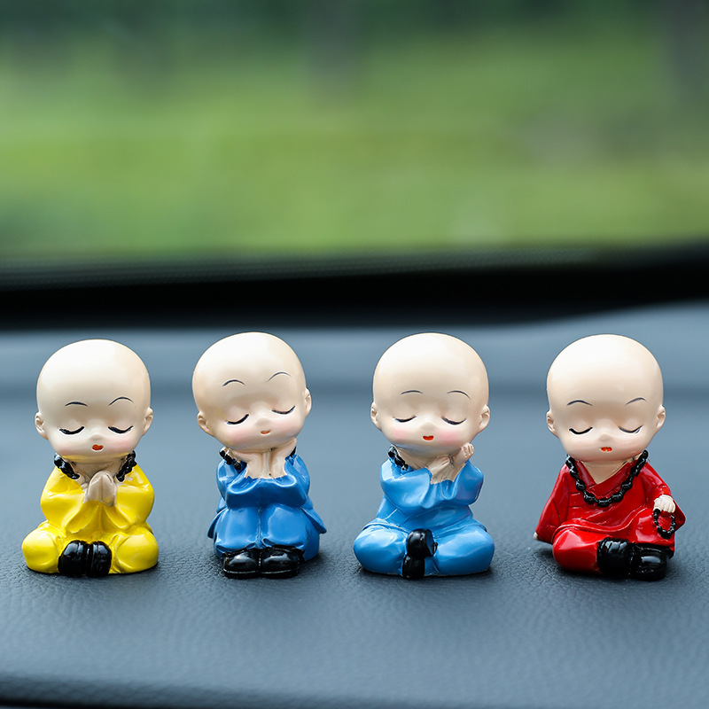 小和尚/禅意小沙弥/汽车装饰品细节图