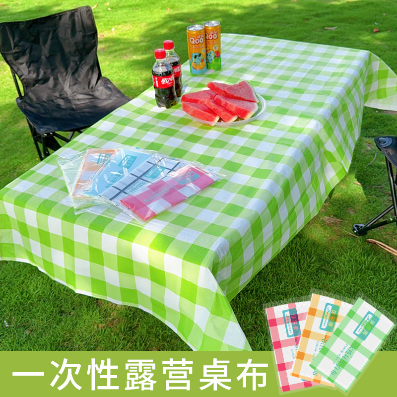 露营一次性桌布可降解石头布户外晚餐桌垫长方形加厚桌面小号台布