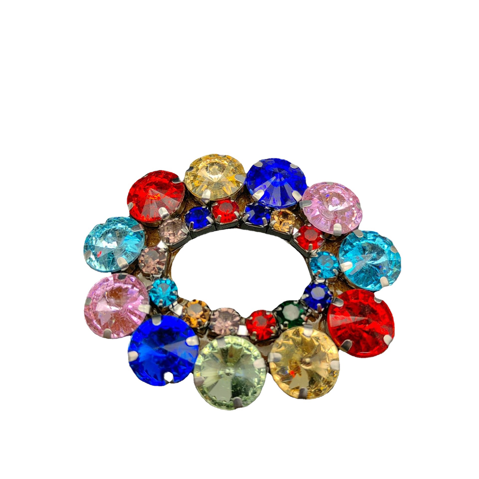 批发手工鞋花白底实物图