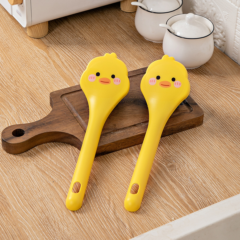 Small Yellow Duck Wash Pot Brush Long Handle Kitchen Household Dish Cleaning Ball Brush Cup Brush Cute Duck Wash Pot Pool Cleaning God details Picture