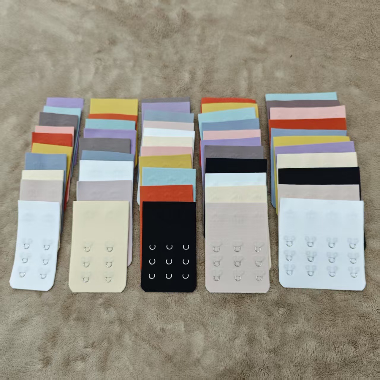 一体无痕胶贴文胸延长扣新品锦纶内衣加长扣胸罩后背扣不锈钢排扣