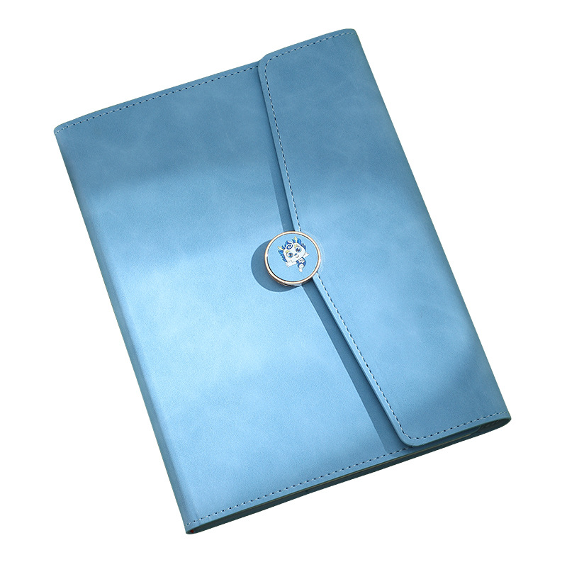 Business High-Grade Office Notebook Gift Box Set High Appearance Level Three Fold Notepad Corporate Diary Can Be Engraved Item Picture