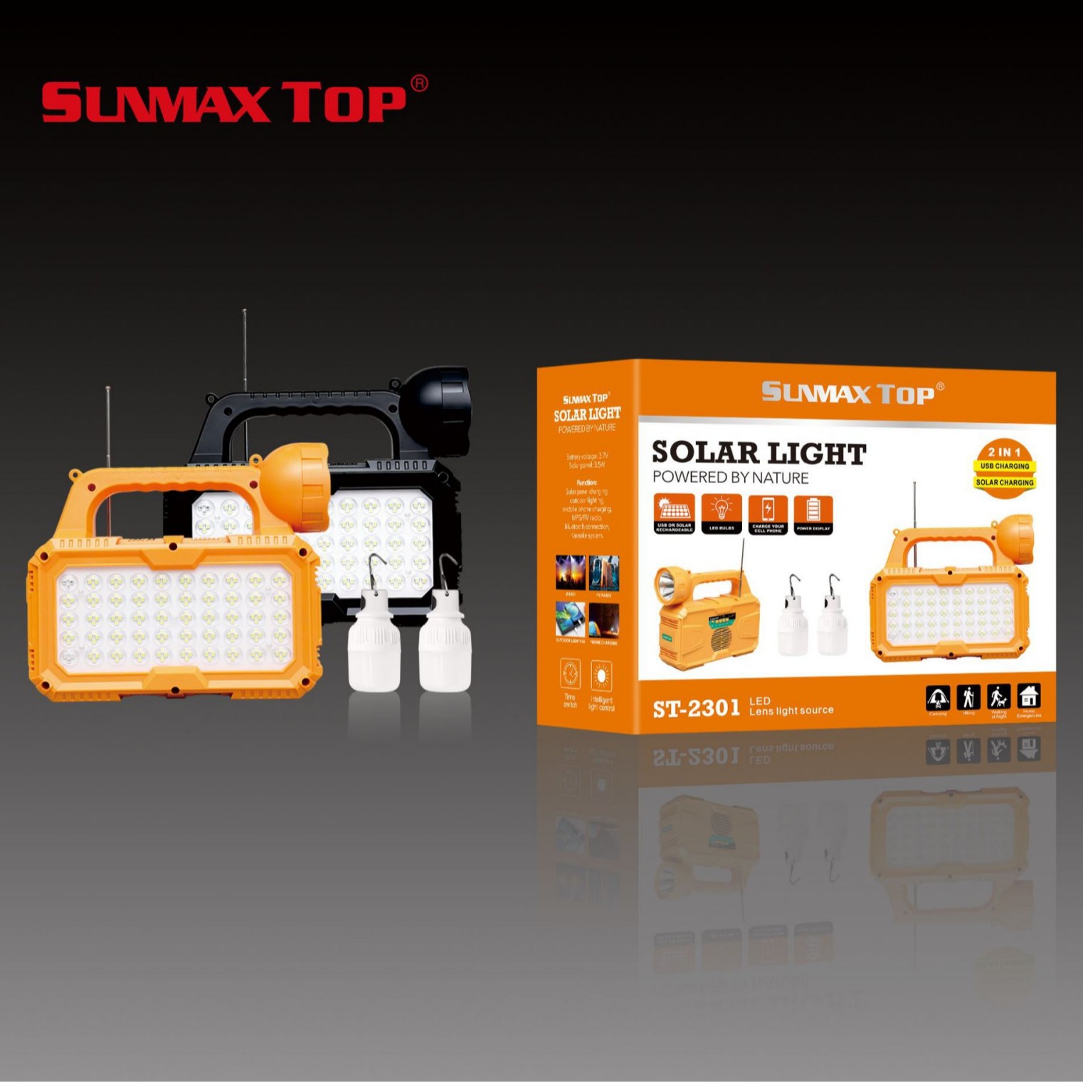 Cross-border best-selling LED set, solar energy portable lamp, power bank, outdoor camping portable emergency flashlight Application Scenario