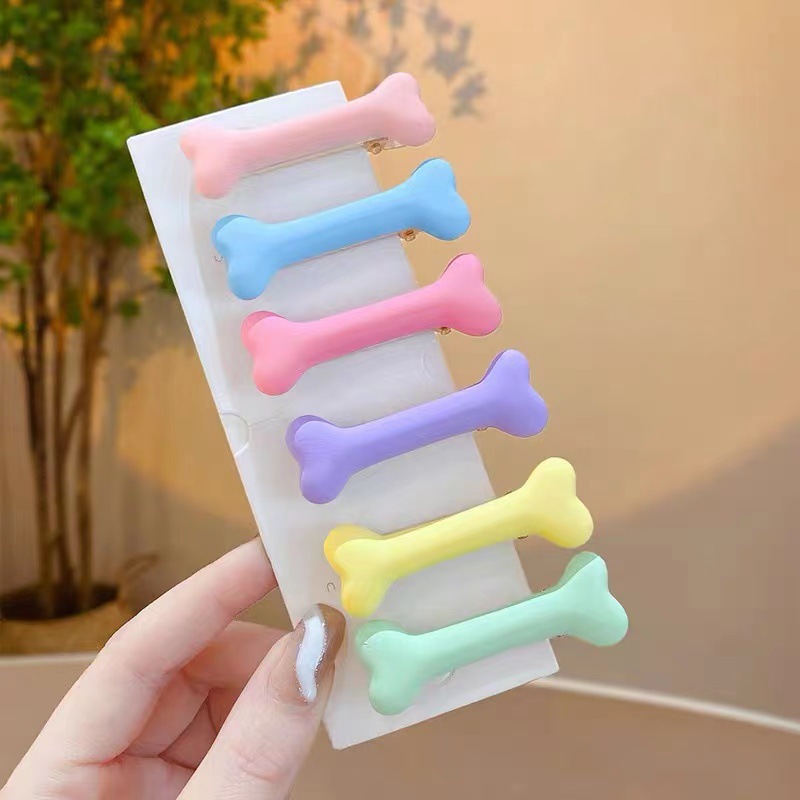 Cute candy-colored bone hair clips, funny and creative headwear, Japanese-style sweet duckbill clips, and ins girl hair clips