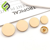 Metal button top Women's coat button shirt suit cufflinks Men's round sweater wool windbreaker cashmere button