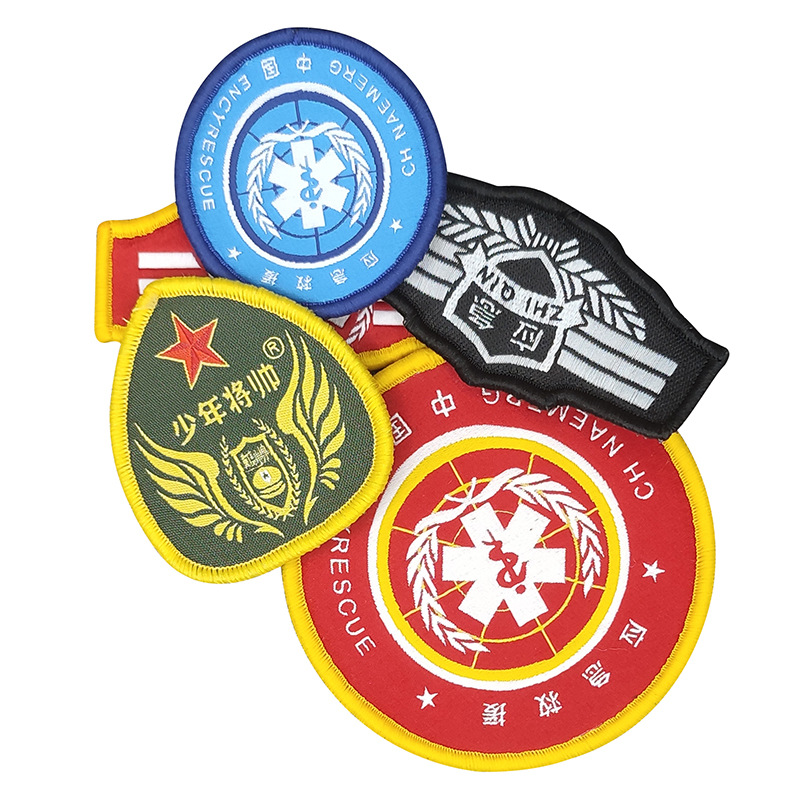 The manufacturer customizes a large number of emergency rescue park logos, woven labels, patches, Velcro emergency armbands, shoulder badges and nameplates Item Picture