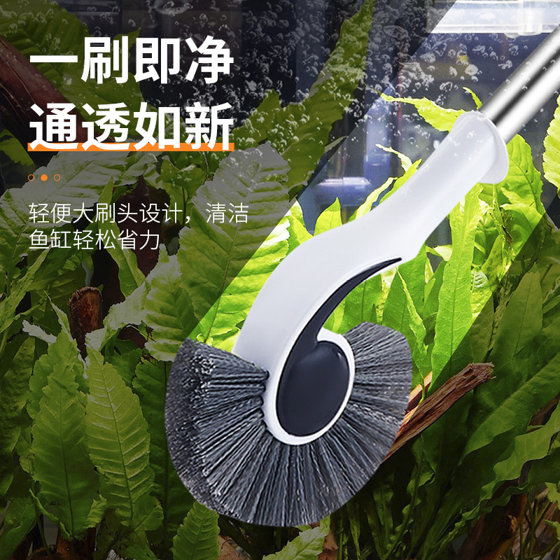 鱼缸刷子大号长柄清洁除藻工具大鱼缸清洁用品内壁清洗鱼缸刷批发 Application Scenario