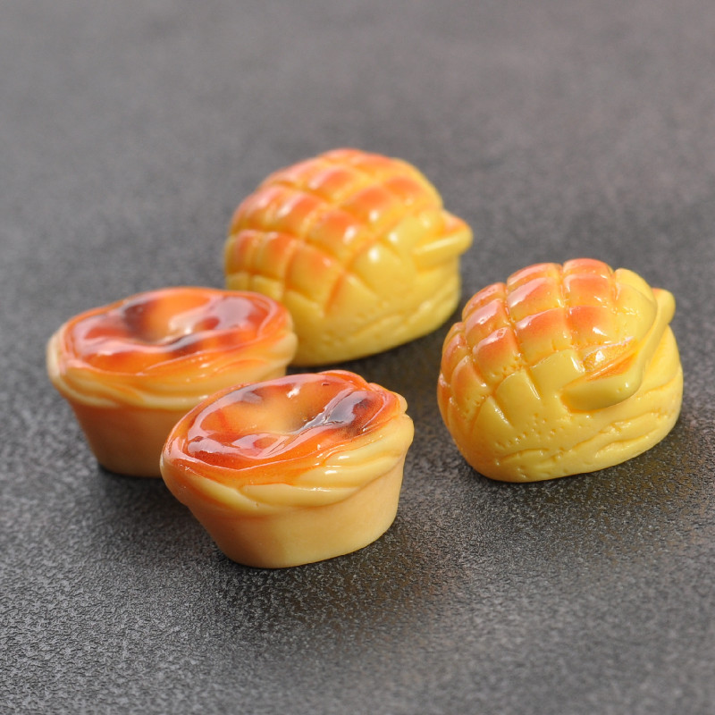 Cartoon diy resin accessories and ornaments, egg tarts, pancakes, cream glue, handcrafted hair clips, phone cases, shoe buckles and accessories batch details Picture