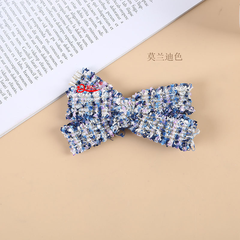 Hand-Made Bows Japanese And Korean Style Hair Accessories Gift Clothing Accessories Small Fragrant Wind Multi-Color Inlaid Bows Can Be Produced Specification drawing