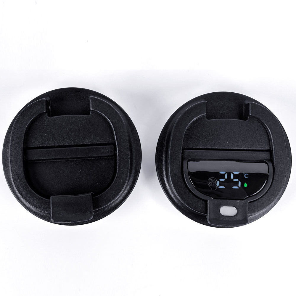 Wholesale of cross-border foreign trade second-generation coffee cups, stainless steel smart temperature display car insulated cups, office gifts, coffee cups Specification image