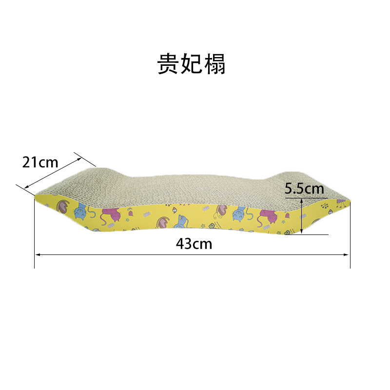 Corrugated paper cat scratch boards, standard square cat toys, corrugated paper cat paw boards, cat toys Application Scenario