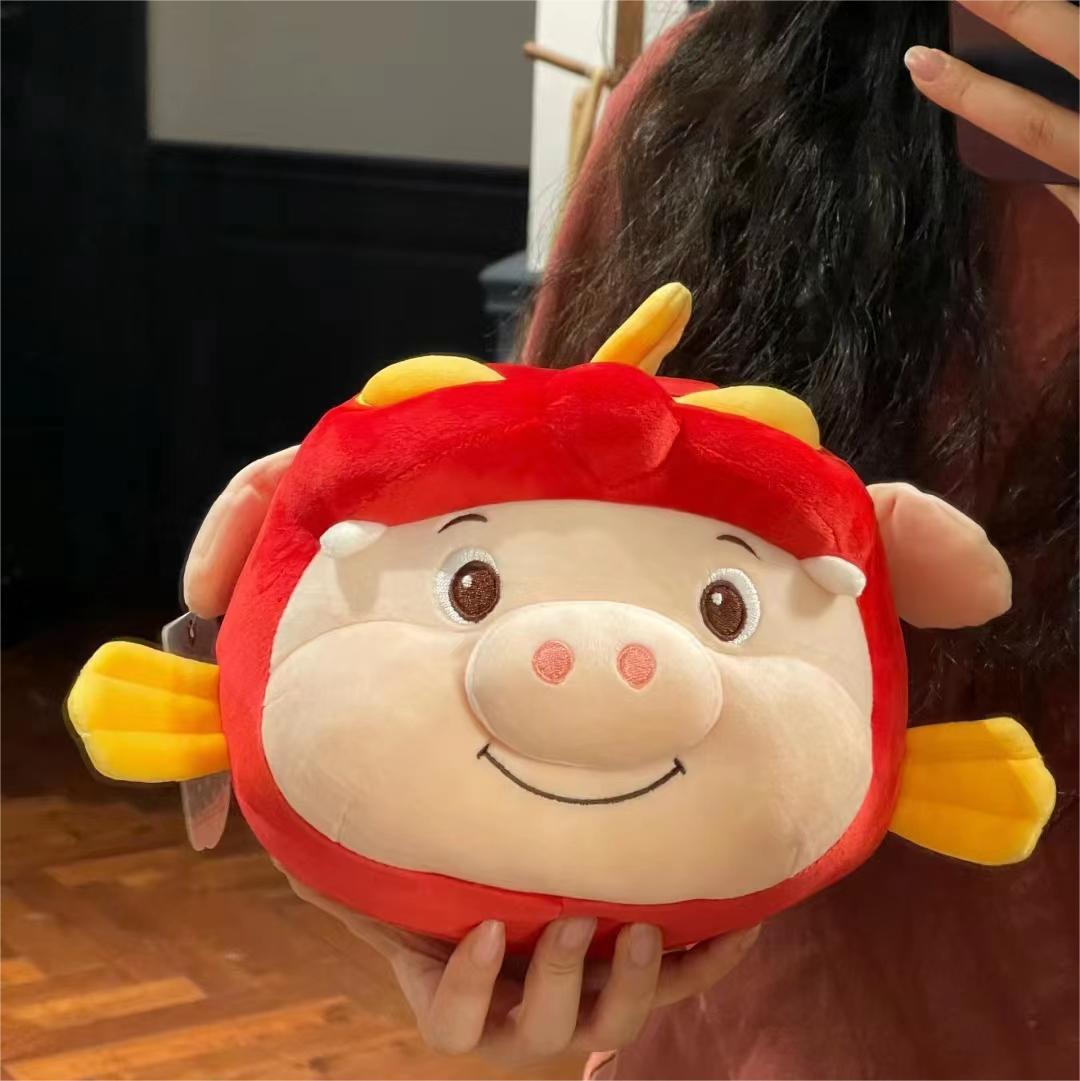 Genuine Pig Pig Man Plush Toy Small Pig Party Sleeping Pillow Headband Doll Children's Plush Toy Specification drawing