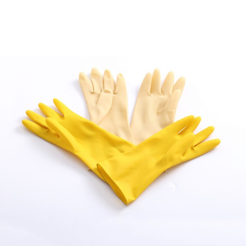 Yellow ox tendon labor protection dishwashing honor, Nanyang gloves, women's industrial leather, household cleaning, kitchen rubber latex protection Application Scenario