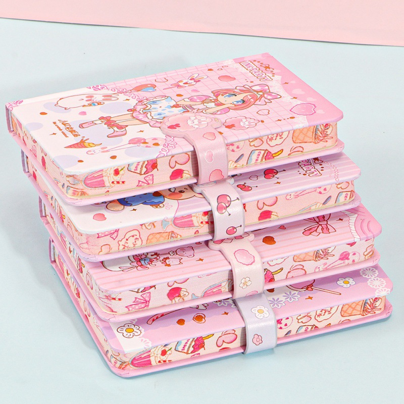 本子/戴锁毛绒本/笔记本/笔记本日记本/手账本产品图