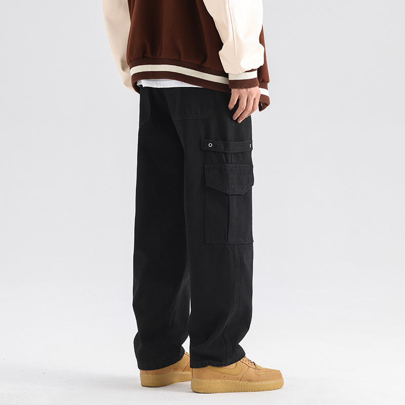 Fengshe Men's Wear /2025 Autumn/Winter New Loose wide-leg American high street non-elastic workwear jeans for men Application Scenario