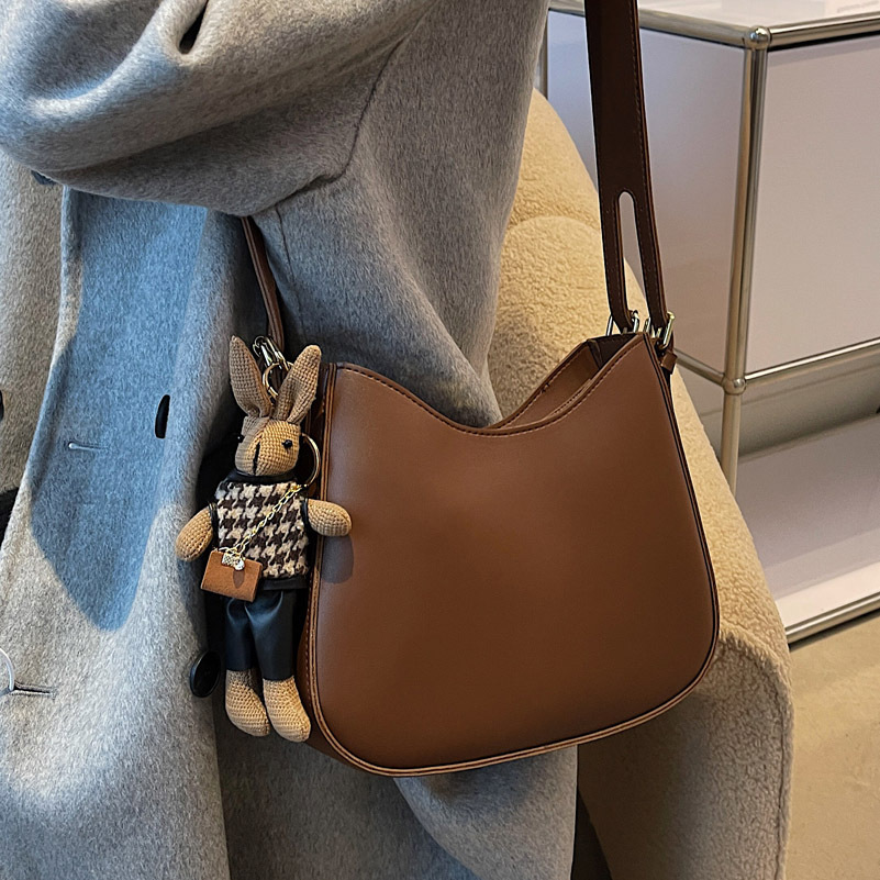 Popular Bag Women 2022 New Fashion Texture Shoulder Bag Large Capacity Retro Ladies Crossbody Bag A Piece Of Hair Specification drawing