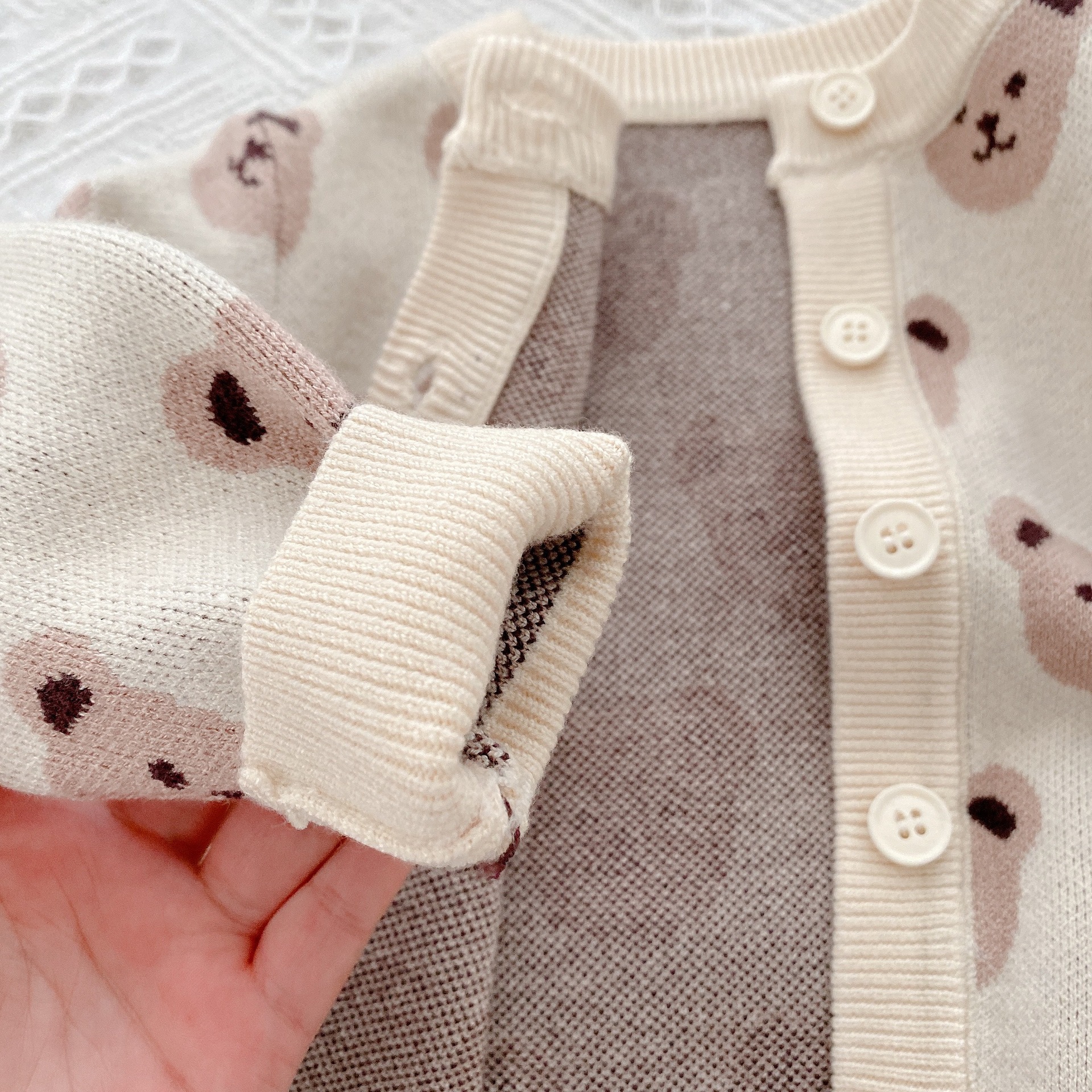 Children's bear sweater, baby autumn wear, 0-6 years old, Korean children's clothing, boys' knitted cardigan, girls' coat CY460 Application Scenario