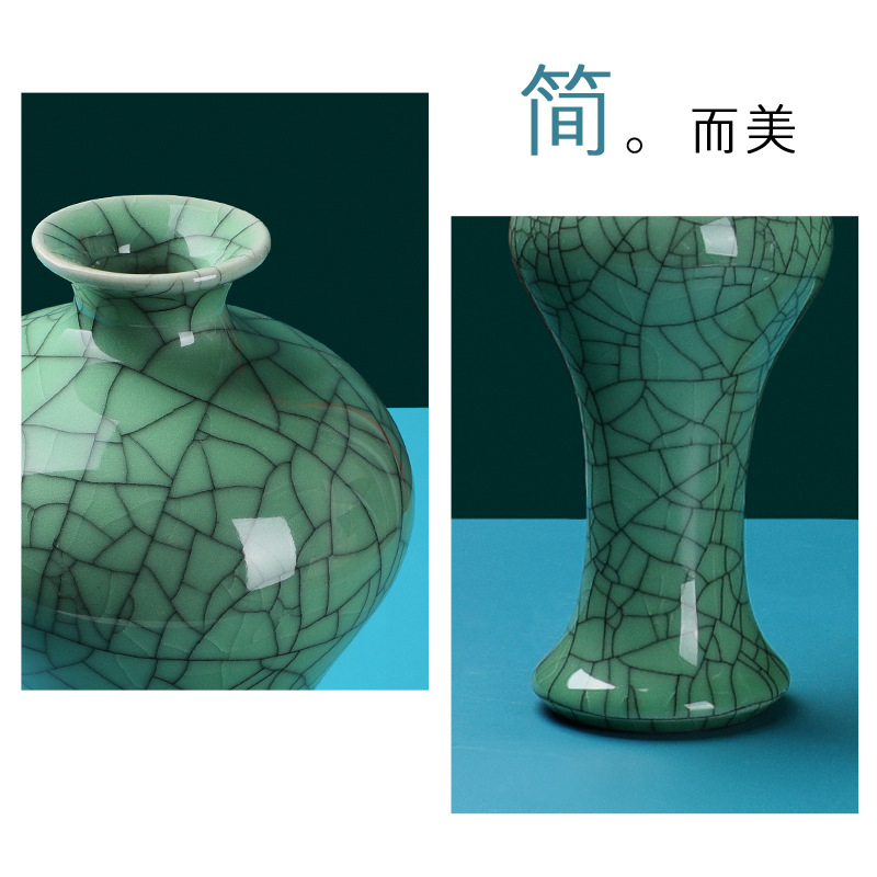 青瓷个性手工艺摆件小美人醉婉约典雅家居装饰品水培花插陶瓷花器详情图4
