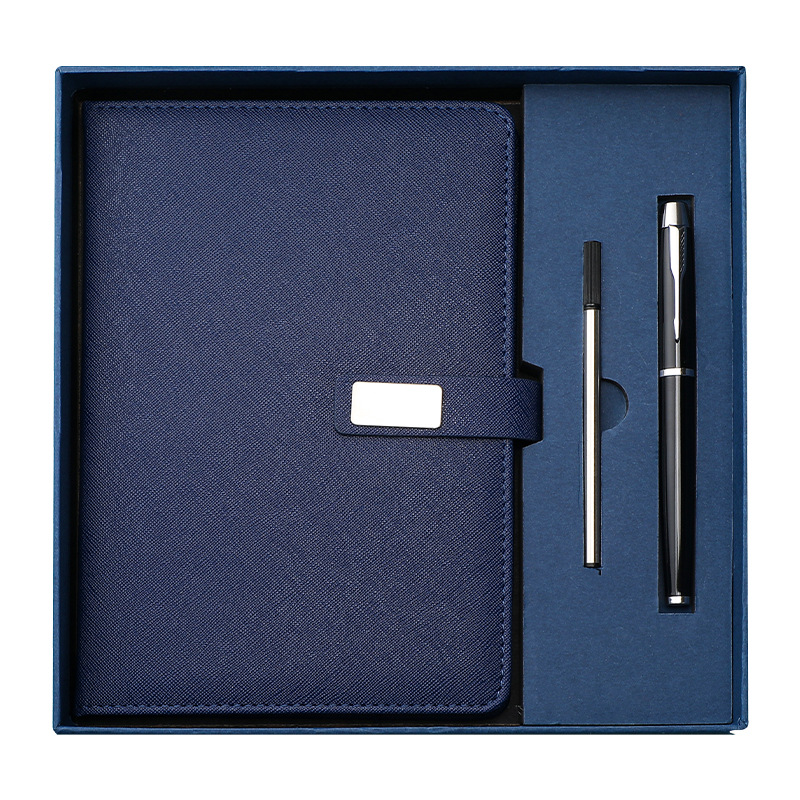 A5 Thickened Notebook Simple Business Office Notepad Enterprise Office Gift Box Laser Letching Can Print Logo Item Picture