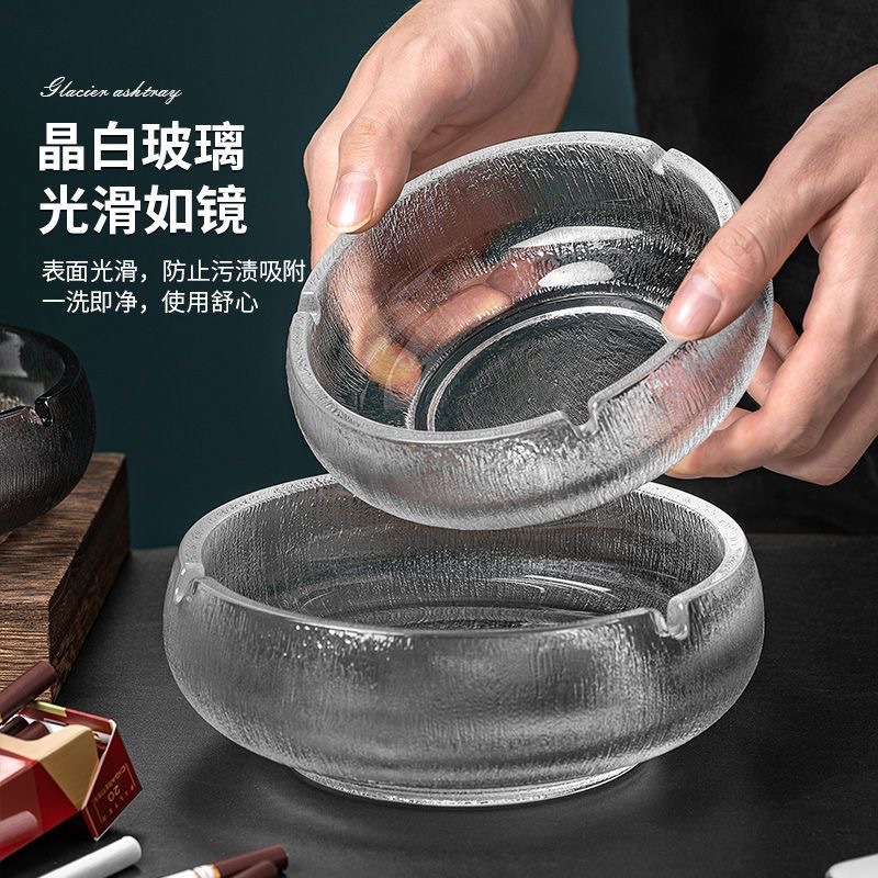 玻璃烟灰缸/水晶绒烟灰缸/烟灰缸水晶玻璃/烟灰缸/烟具产品图