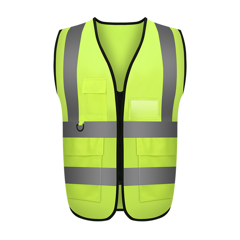 反光背心建筑工地代驾环卫交通夜间执勤骑行安全马甲多口袋发光衣