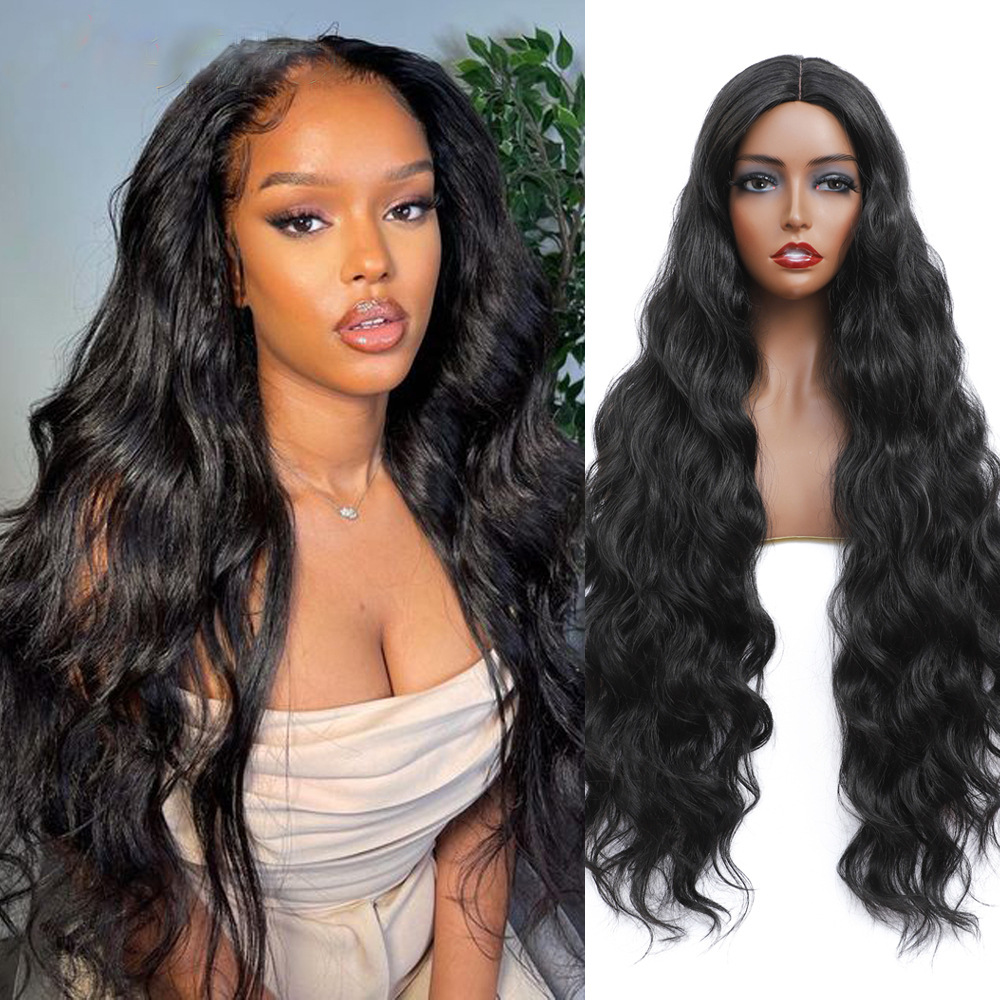 European and American women's wig long hair synthetic fiber head wig hair wig NEWLOOK