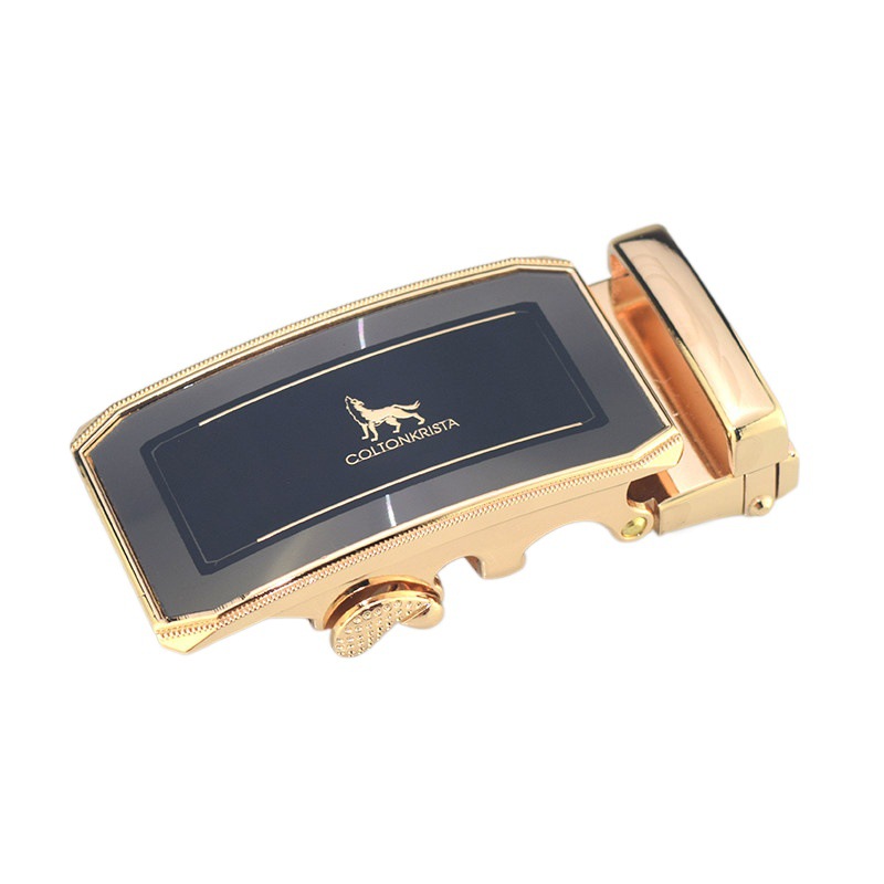 Wholesale alloy automatic buckle for men's business and casual wear with sequined belt buckles, running around the streets and street stalls details Picture