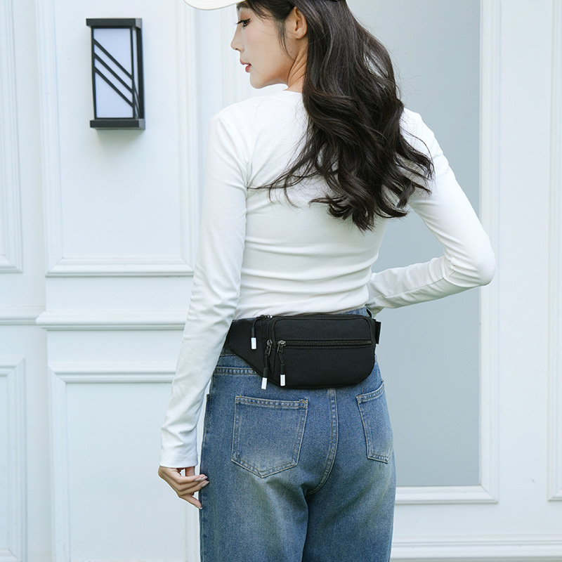 2025 al aire libre moda running hombres y mujeres bolsa de cintura deportiva bolsa crossbody recibir dinero nueva bolsa de teléfono móvil de gran capacidad transfronteriza
