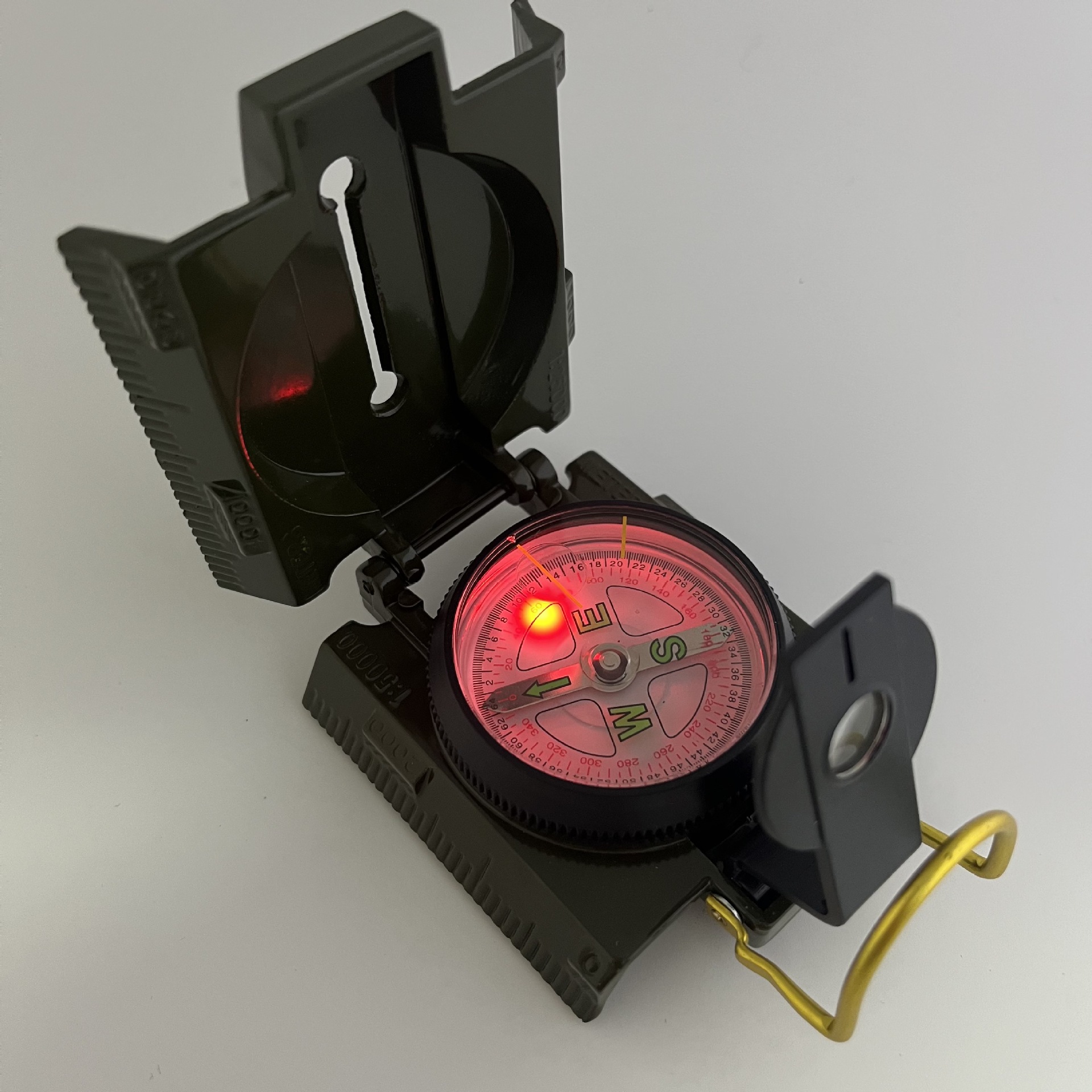 Factory direct sales of the new best-selling Amazon L45-8A compass with LED red light and dual scales Item Picture