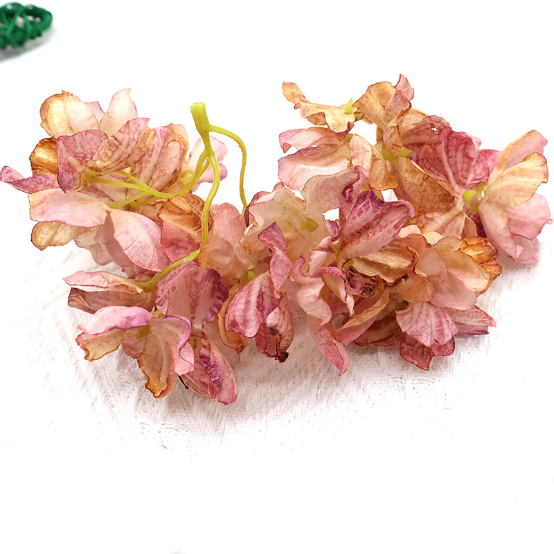 diy artificial hydrangea flower head trimming, artificial flower making, flower wall, wedding decoration materials, photography and accessories Item Picture