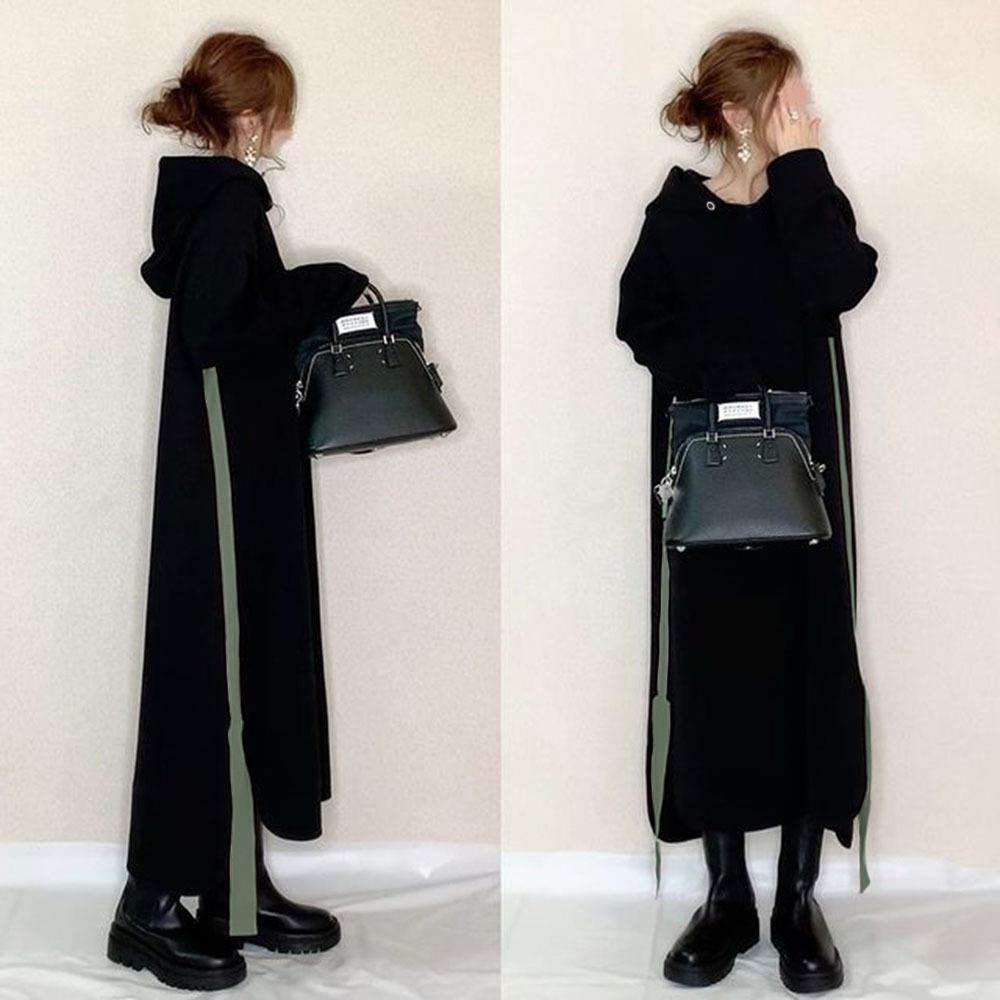 This 2022 Spring and Autumn new Korean-style loose hooded sweatshirt dress is a must-have cross-border bestseller