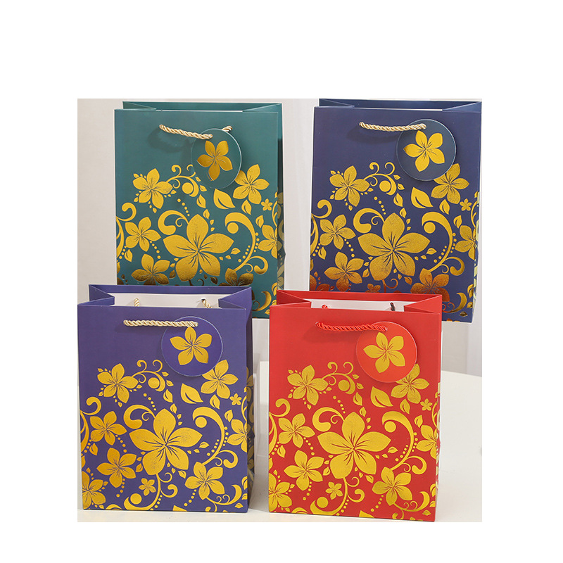 Romantic flower gift bags, handbags, paper bags, clothing shopping bags, birthday return gifts, souvenir gift packaging bags, gift bags Item Picture