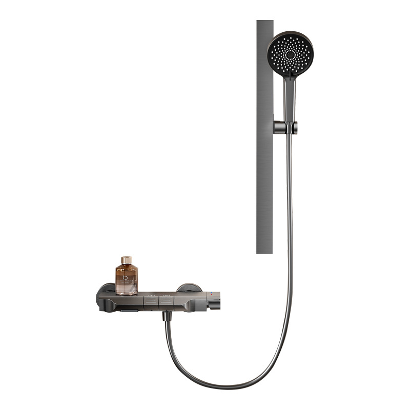 Carefully selected simple shower head, no top spray, large water volume gun, grey shower head set, pressurized hotel shower head wholesale Item Picture