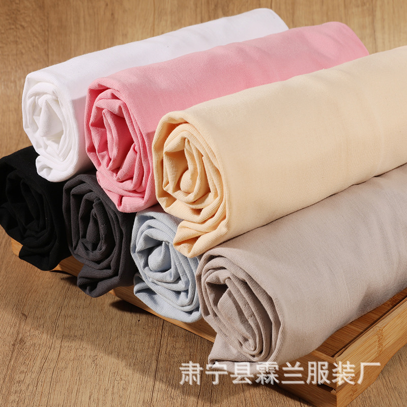 Summer 230G pure cotton top T-shirt DIY men's and women's solid color small off-the-shoulder short-sleeved clothing wholesale half-sleeved heavy pure cotton Specification image