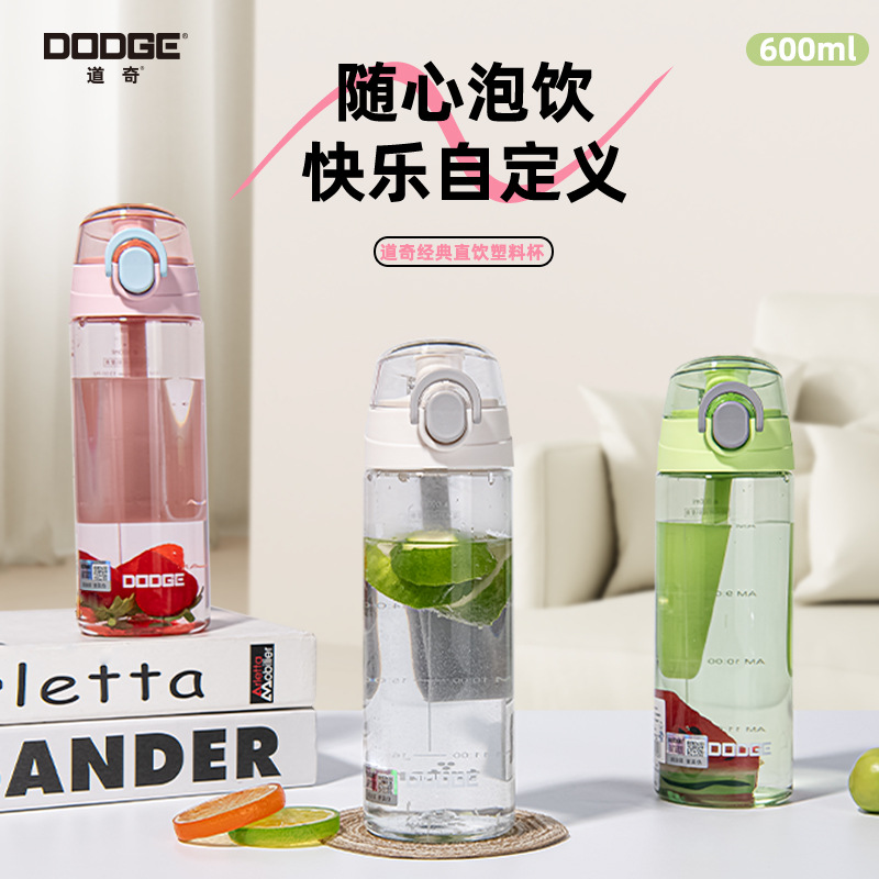希乐道奇大容量运动 户外便携手提tritan水杯 学生办公可爱 水壶
