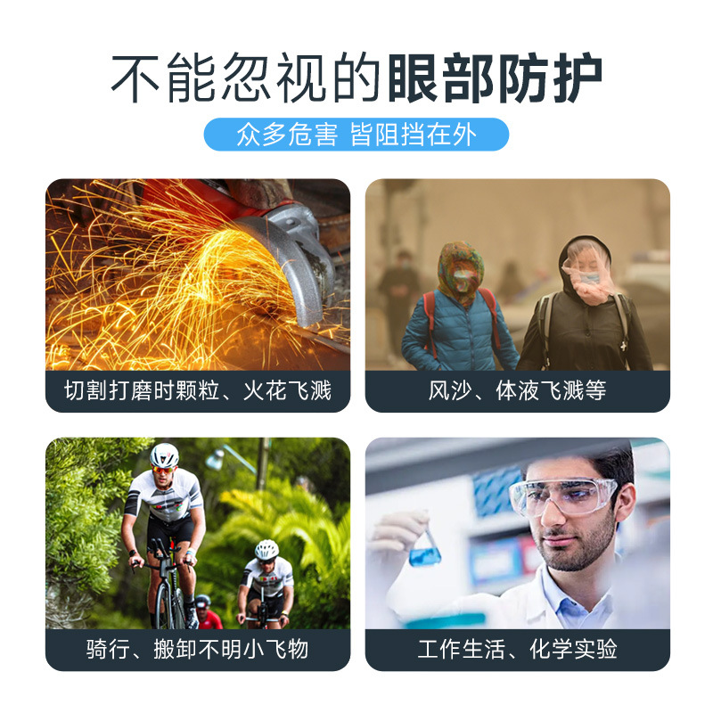 防尘眼镜实物图